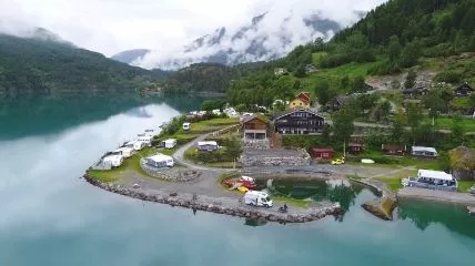 A view of Norway having some resident living here.
