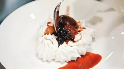 Pavlova is one of the most popular deserts in New Zealand.