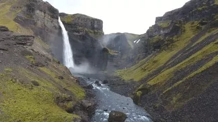 Iceland is a beautiful country just outside the artic circle.