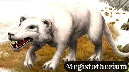 Drawing of Megistotherium predator