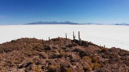 Salar de Uyuni is the largest salt flat in the world