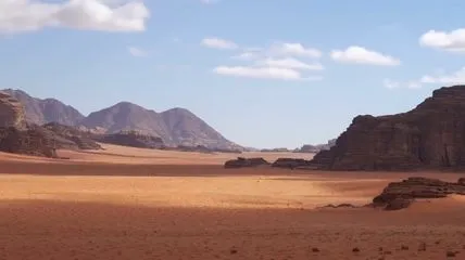 Desert valley Wadi Rum