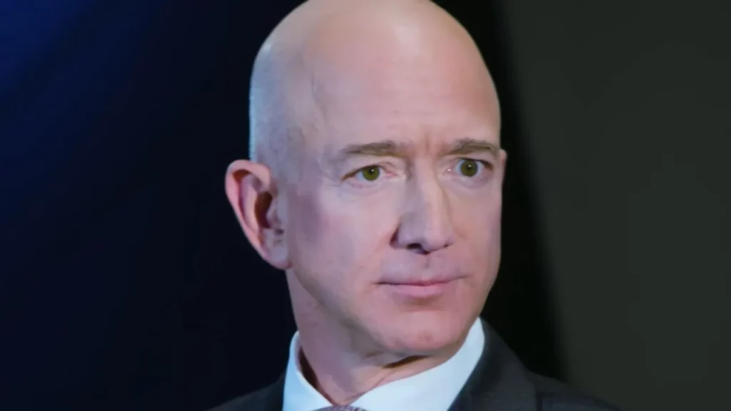 Jeff Bezos in black suit
